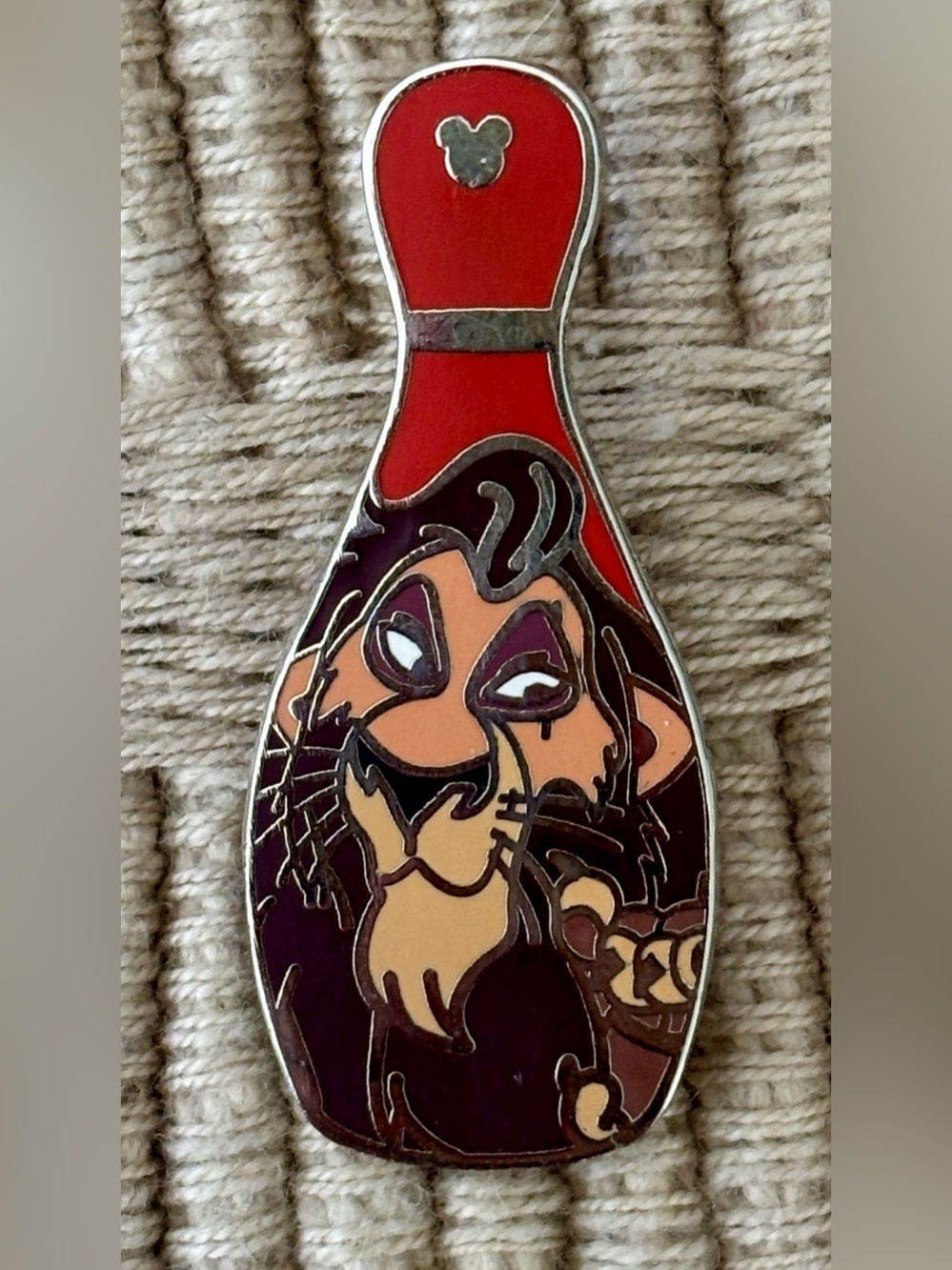 DISNEY 2008 Disneyland The Lion King Scar Villains Bowling Pin